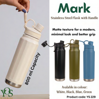 Mark - SS Flask with Handle